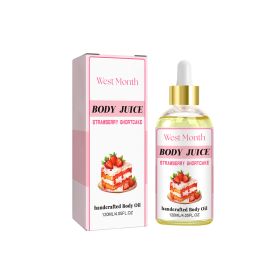 Strawberry Body Oil,120ml. All-Natural Organic Strawberry Body Essential Oil,Hand Crafted Body Oil For Women