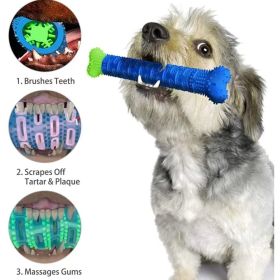 Dog Toothbrush Durable Dog Chew Toy Stick Soft Rubber Tooth Cleaning Point Massage Toothpaste Pet Toothbrush Molar Pet Supplies