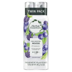 Herbal Essences Curl Boosting Mousse for Curly Hair and Wavy; 2-Pack; 6.8 fl oz