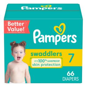 Pampers Swaddlers Diapers Size 7, 66 Count