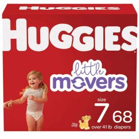 Huggies Little Movers Baby Diapers Size 7;  Count 68