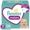 Pampers Cruisers Cruisers Disposable Baby Diapers Size 3, 174 Count