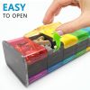 Colorful Extra Large Pill Organizer XXL Pill Box 7 Day Weekly Pill Organizer with AM PM Large Compartments Jumbo Pill Holder for Vitamins Huge Medicin