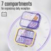 Medicine Pill Organizer Mini Travel Size Pill Container Purple Small Pill Box