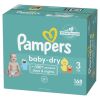 Pampers Baby-Dry Extra Protection Diapers Enormous Packs Size 3, 168 Count