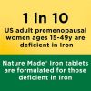 Nature Made Iron 65 mg (325 mg Ferrous Sulfate) Tablets; Dietary Supplement, 190 Count