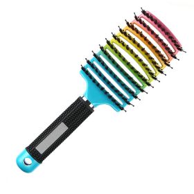 Hair Scalp Massage Comb Hairbrush Relief Stress Men Women Wet Curly Detangle Hair Brush For Salon Hairdressing Styling Hair Care (Color: Colorful)