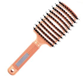 Hair Scalp Massage Comb Hairbrush Relief Stress Men Women Wet Curly Detangle Hair Brush For Salon Hairdressing Styling Hair Care (Color: New Orange)