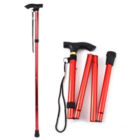 Walking Cane/Hiking Sticks (Color: Red)