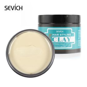 Sevich Hair Styling Clay Long-lasting Dry Stereotypes Type Clay 100g New Hair Wax Disposable Strong Modeling Mud Shape Hair Gel (Color: hair clay retro)