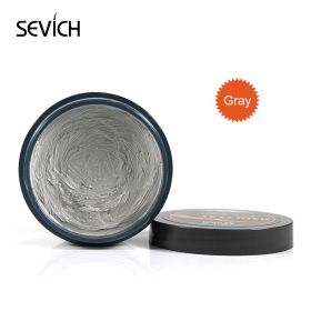 Sevich Hair Styling Clay Long-lasting Dry Stereotypes Type Clay 100g New Hair Wax Disposable Strong Modeling Mud Shape Hair Gel (Color: hair clay grey)