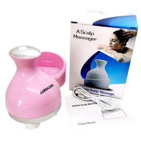 Electric Head Massage Health Care Antistress Relax Body Massagem Deep Tissue Wireless Scalp Massager Prevent Hair Loss Relieve (Color: Pink)