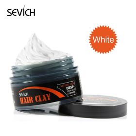 Sevich Matte Strong Hold Hair Styling Clay Gel for Men Hairstyles Wax Matte Finished Molding Cream Natural Styling Hair Clay (Color: Retro hair clay 1)